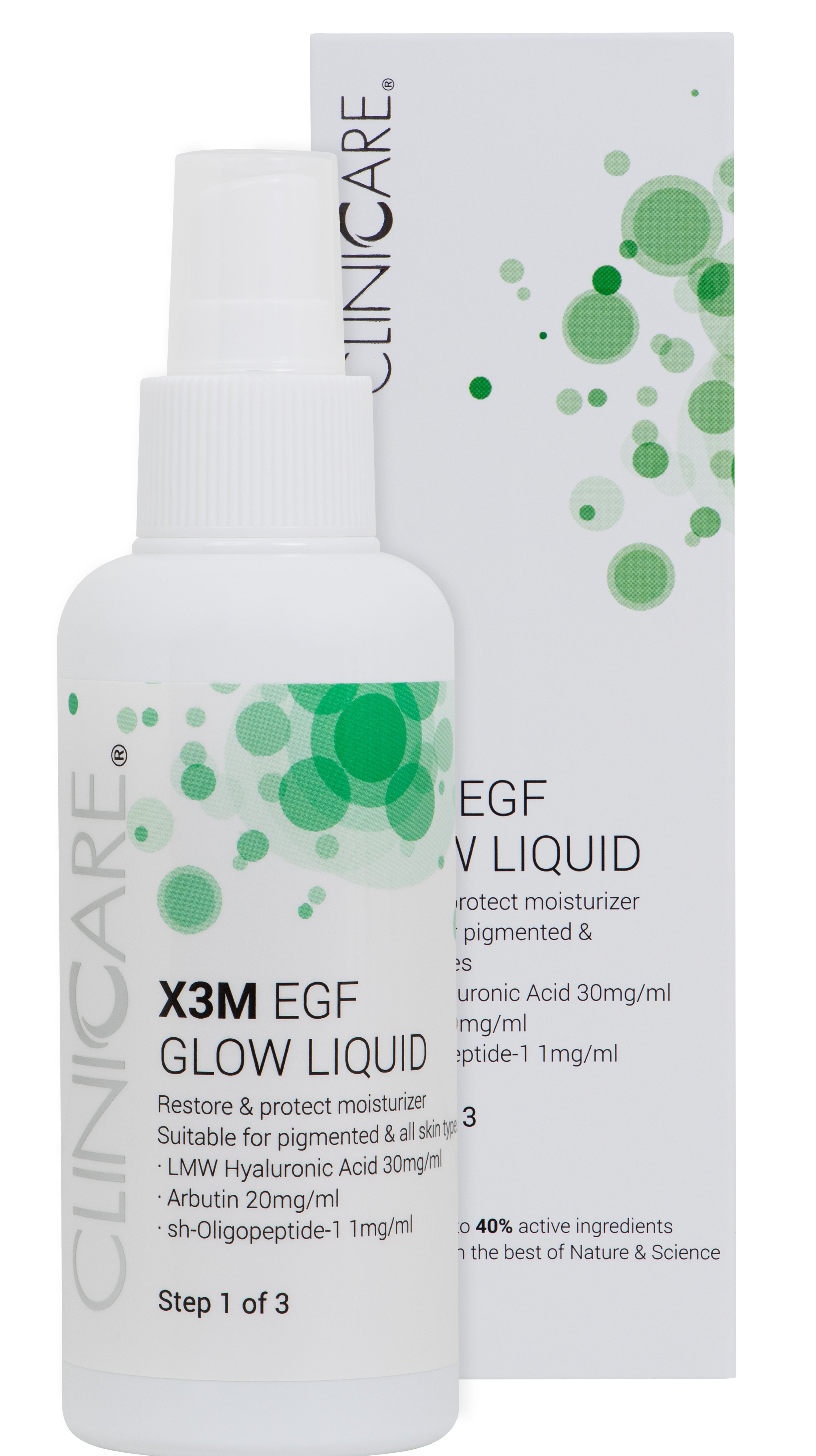 X3M EGF GLOW LIQUID MOISTURISER - Step 1