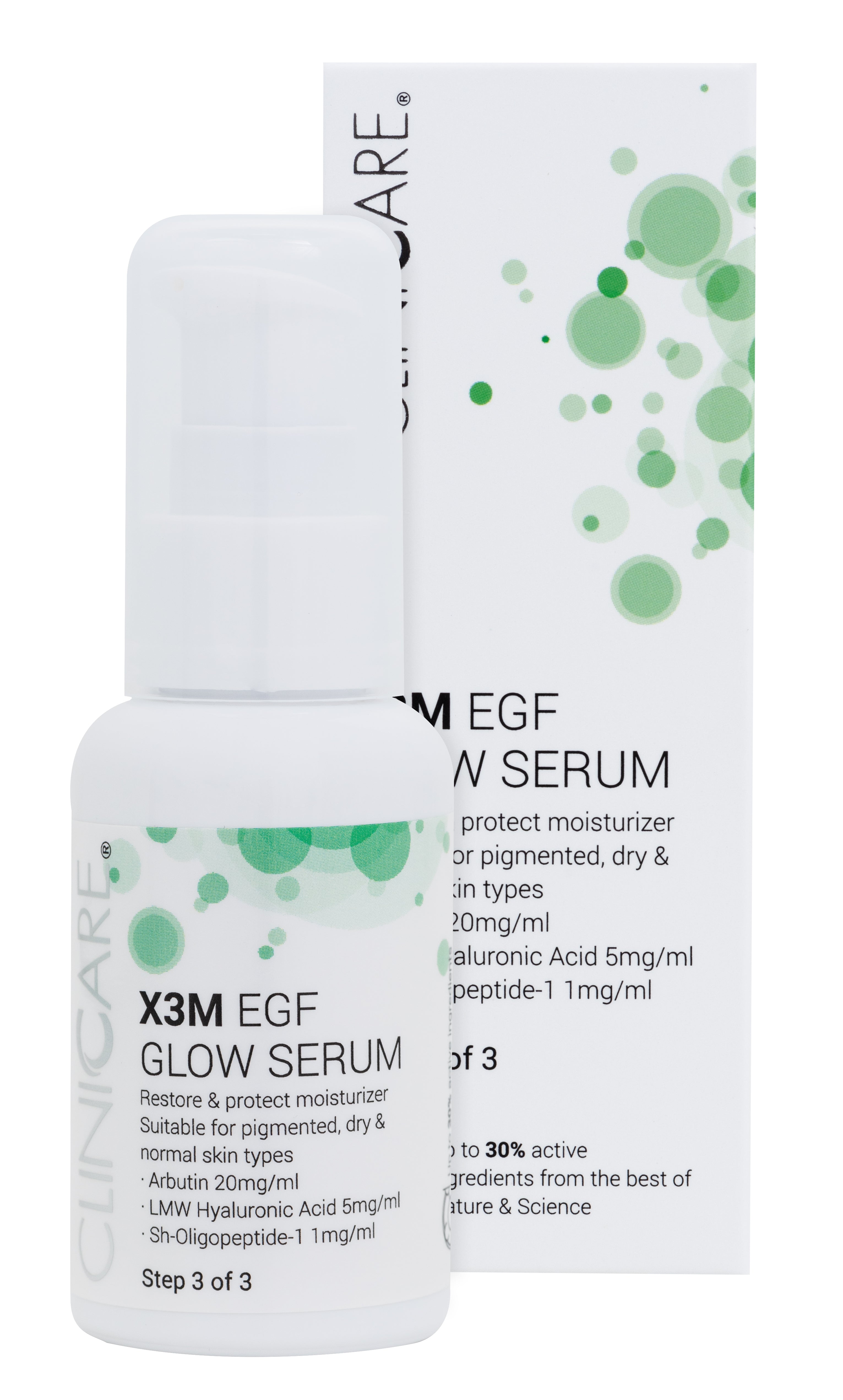 X3M EGF GLOW SERUM MOISTURISER - Step 3