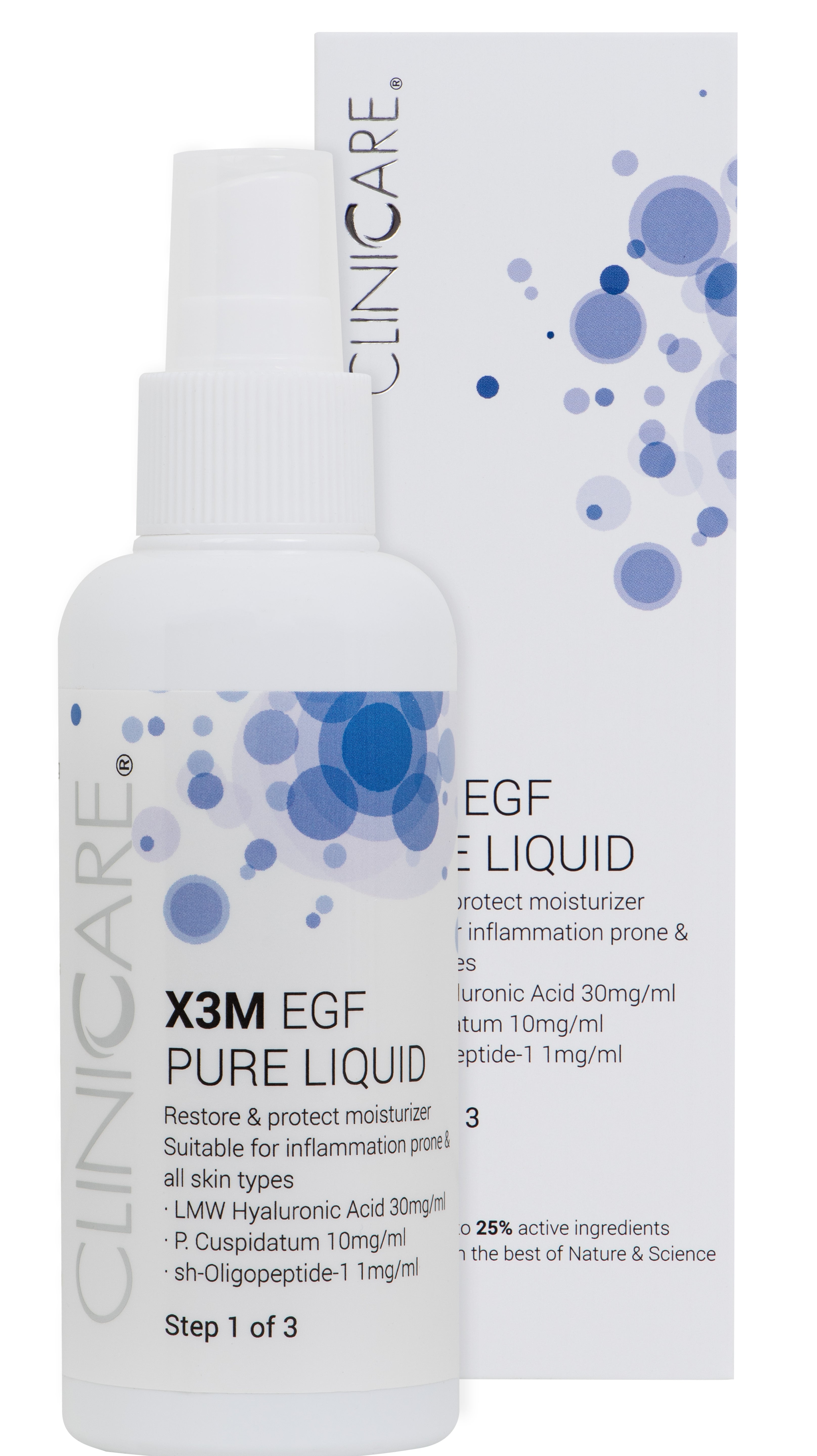 X3M EGF PURE LIQUID MOISTURISER - Step 1