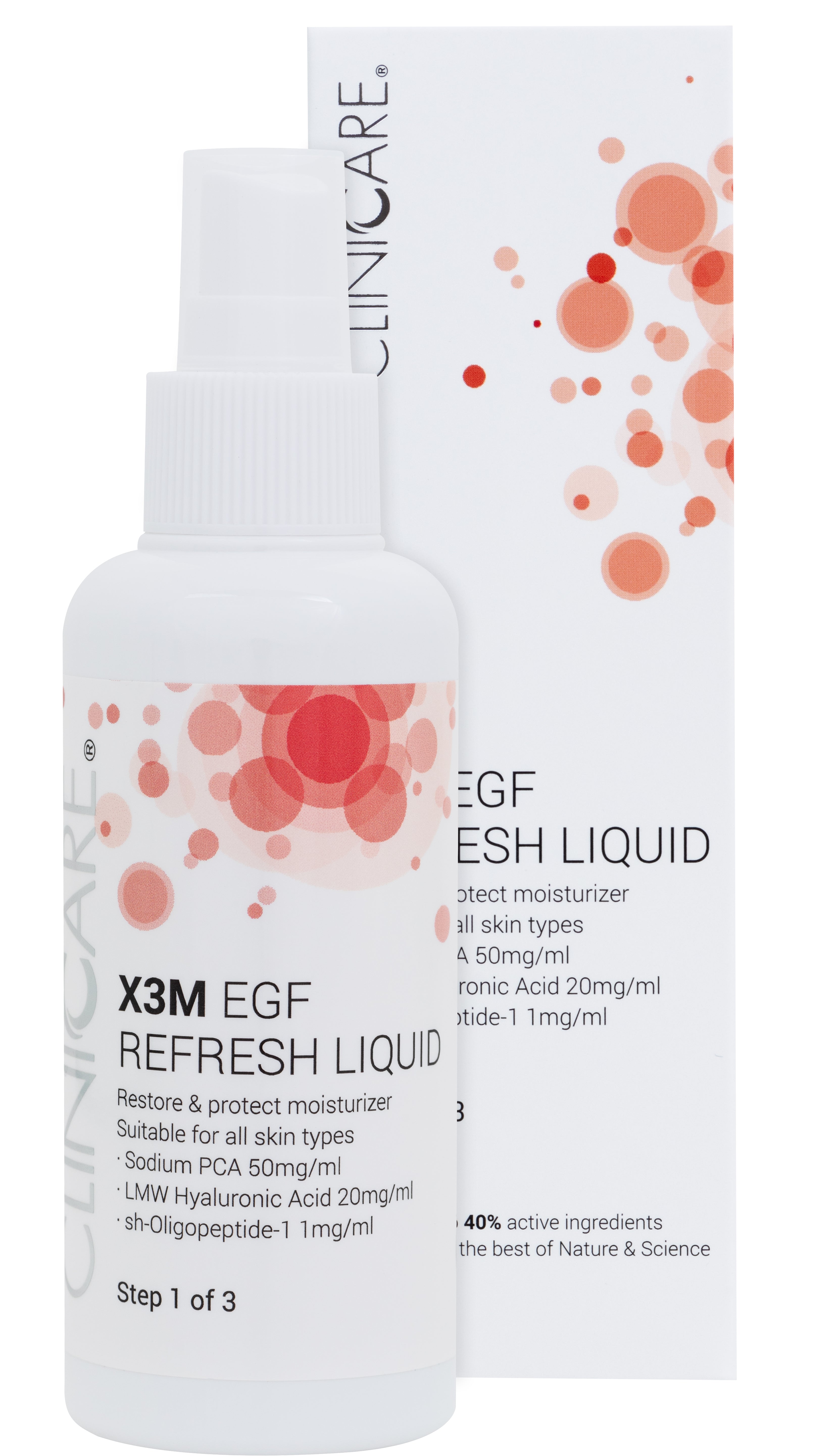 X3M EGF Refresh LIQUID MOISTURISER - Step 1