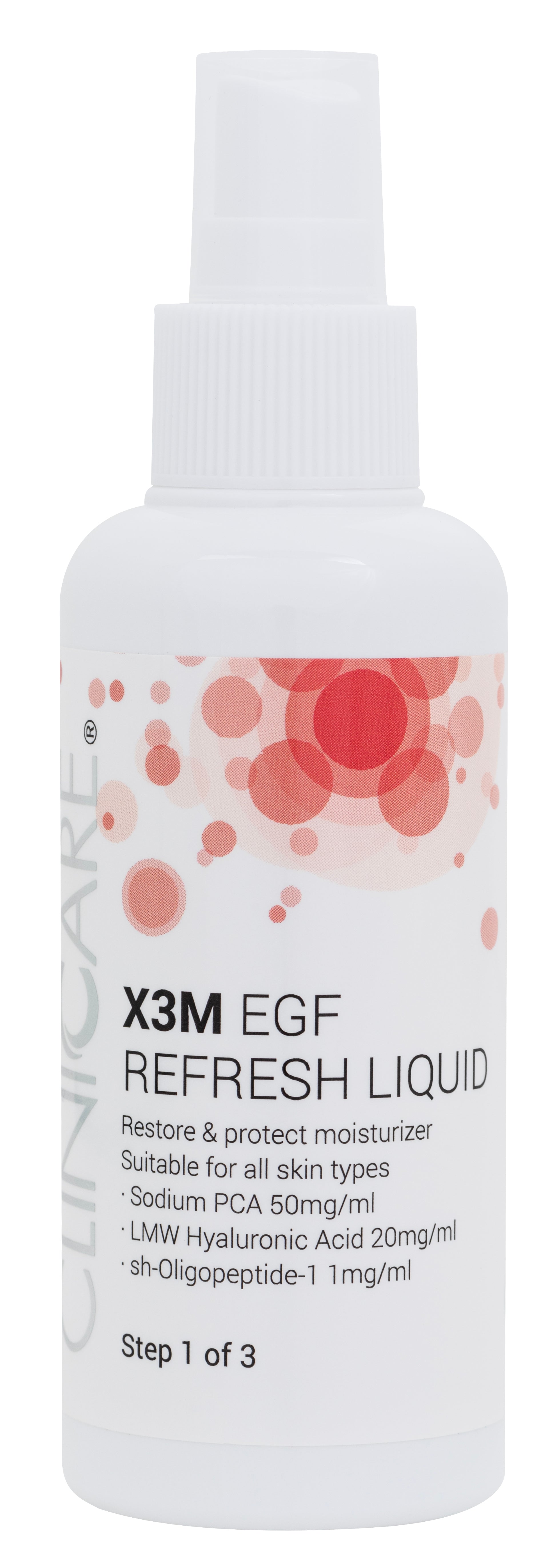 X3M EGF Refresh LIQUID MOISTURISER - Step 1