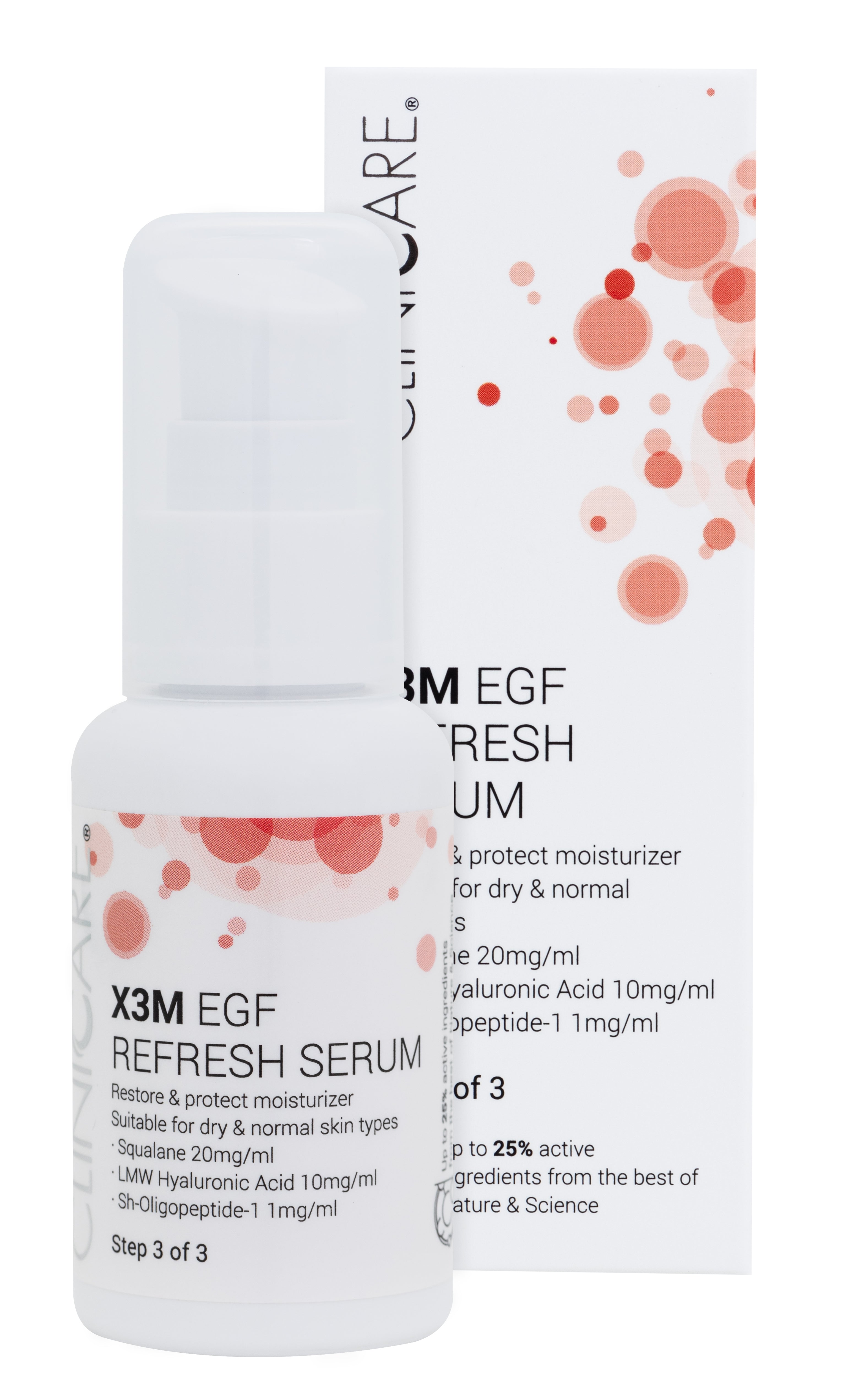 X3M EGF Refresh SERUM MOISTURISER - Step 3