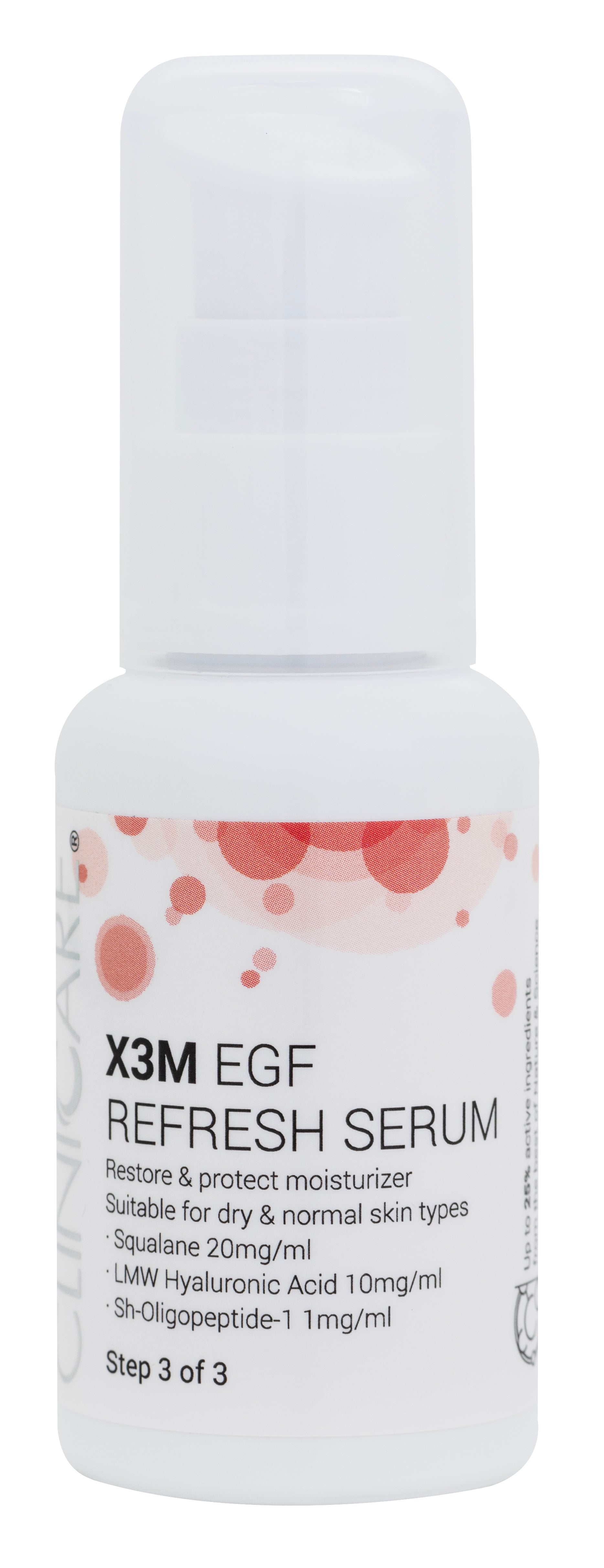 X3M EGF Refresh SERUM MOISTURISER - Step 3