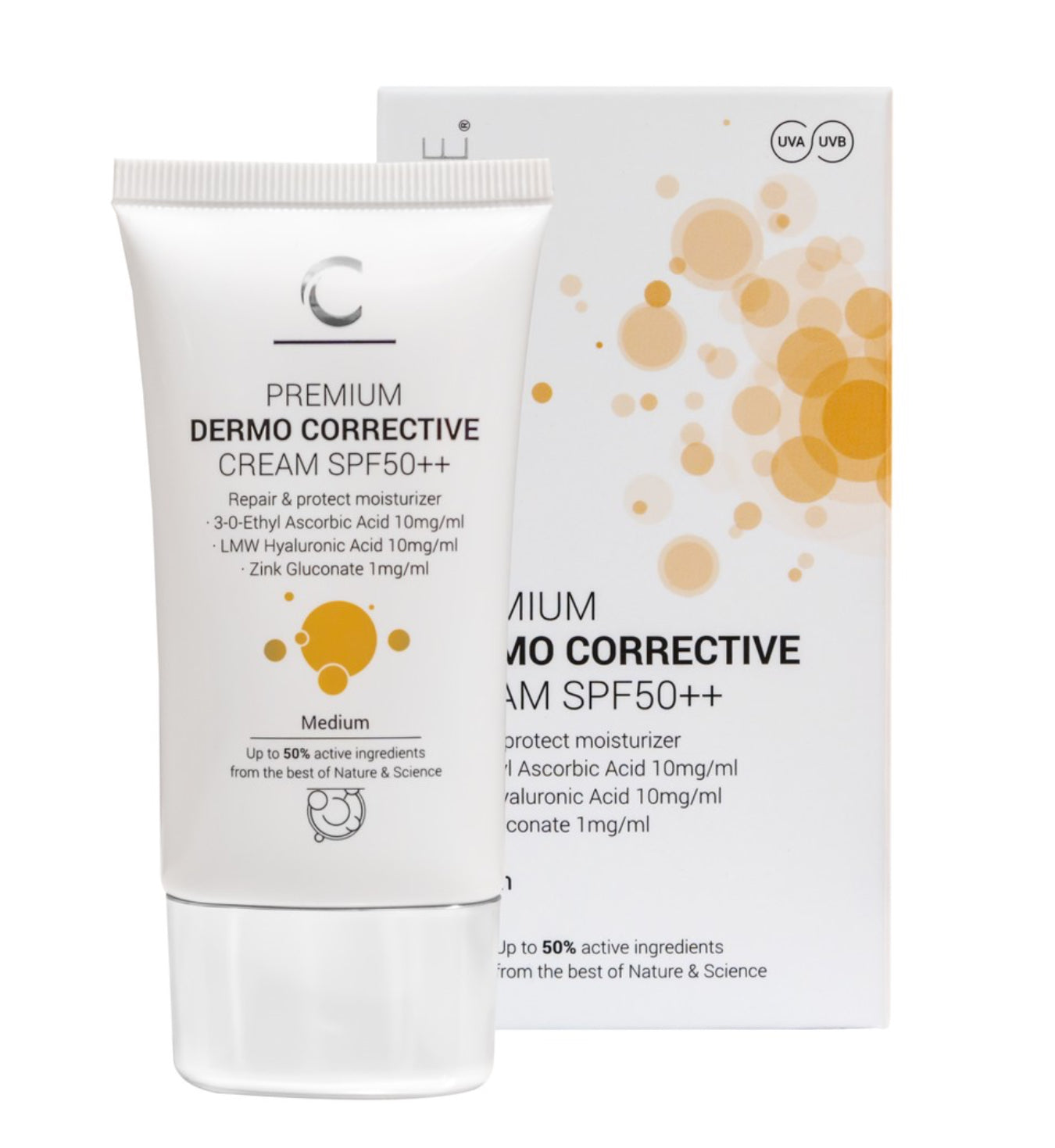 PREMIUM DERMO CORRECTIVE CREAM (SPF50) Medium