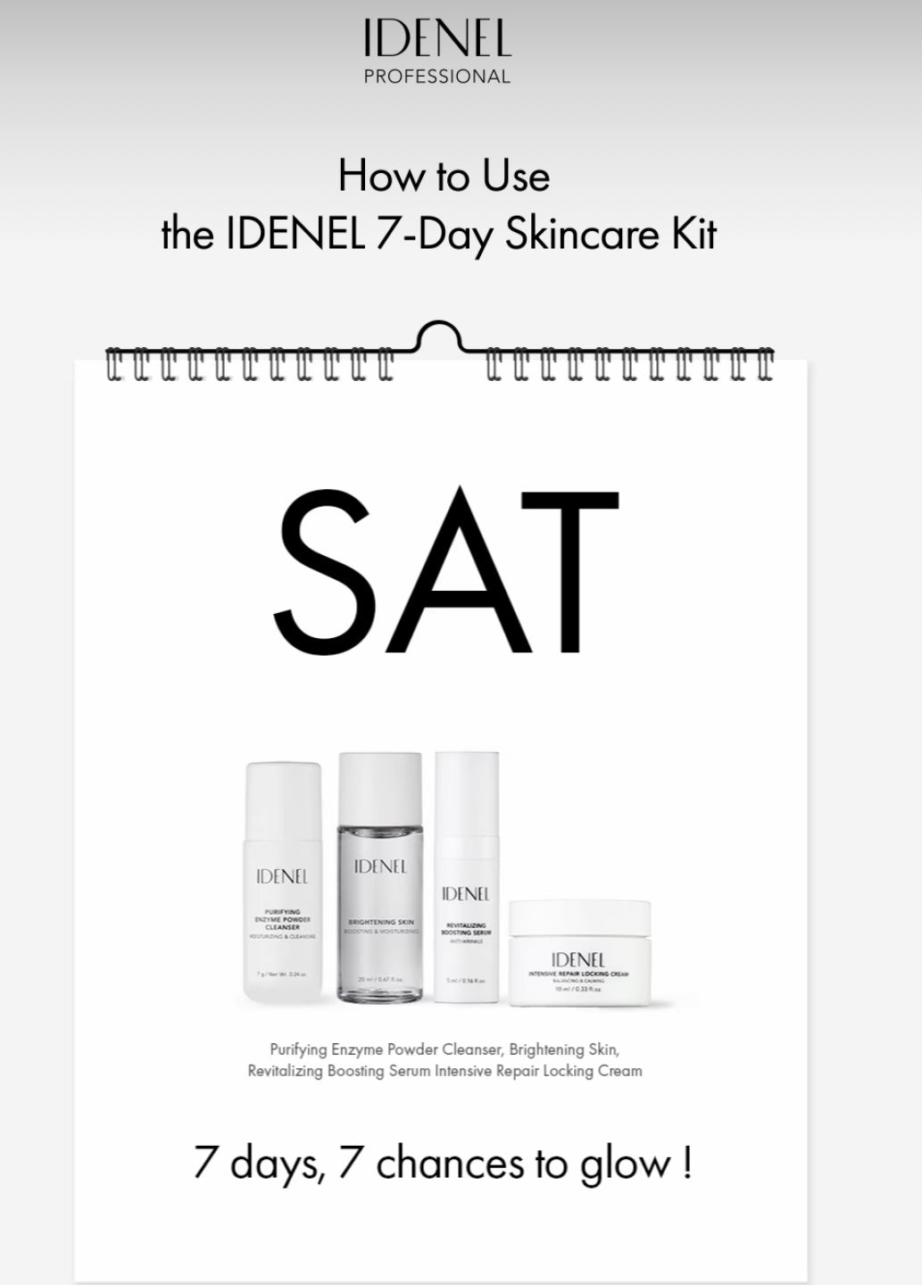 IDENEL 7 Day Home Care Kit
