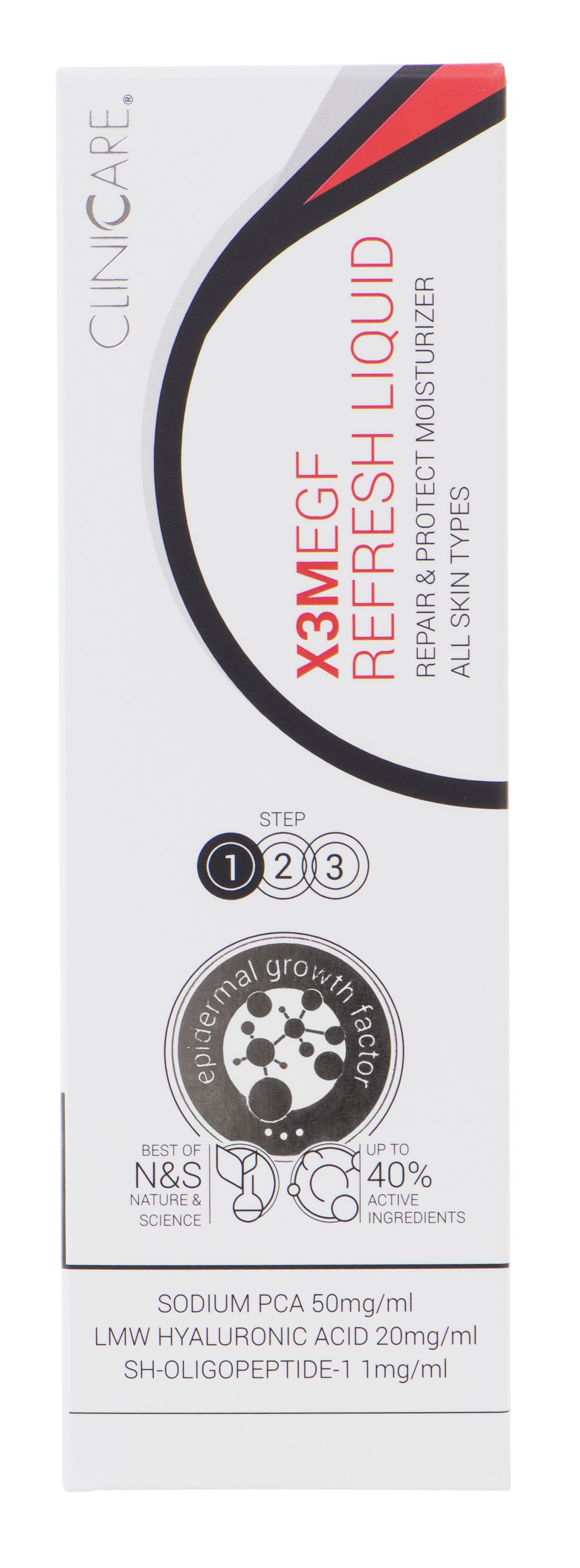 X3M EGF Refresh LIQUID MOISTURISER - Step 1